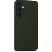 Twin Store Newface Samsung Galaxy S23 Fe Kılıf Nano Içi Kadife Silikon - Koyu Yeşil