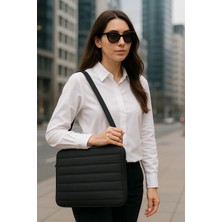 Meschain Meschaın Macbook Air/pro 13" ve 14" Inç Su Geçirmez Laptop Kılıfı Siyah
