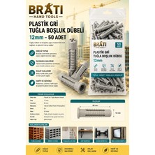 BRATİ HAND TOOLS 12MM Tuğla Boşluk Dübeli 50 Adet