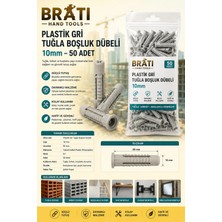 BRATİ HAND TOOLS 10MM Tuğla Boşluk Dübeli 50 Adet