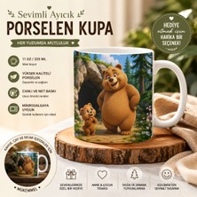 Tişört Kodu Sevimli Ayıcık Porselen Kupa | 11 Oz Baskılı Kupa