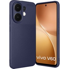 Raftan Topla Vivo V60 5g Auto Focus Karbon Kapak - Lacivert