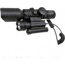 Drop Tedarik 310X42  Zoomlu Av  Dürbünü  Lazeri Zenon Fenerli M9