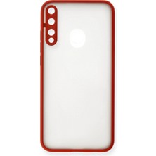 Raftan Topla P40 Lite E Kılıf Montreal Silikon Kapak - Kırmızı
