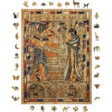 Empressco Antik Mısır Ahşap Puzzle, 450 Parça, 29X39 Cm, Eğlenceli ve Öğretici