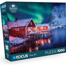 Empressco 1000 Parça Puzzle Kuzey Işıkları Manzara Hobi Eğlence Seti