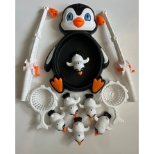 Mavi Su Dünyası Havuzlu Penguen Su Üzerinde Balık Yakalama Olta Oyunu 11 Parçalık