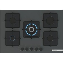 Bosch PNQ7B9P31O Serie 4 Gözü Gazlı 75 cm Cam Ocak