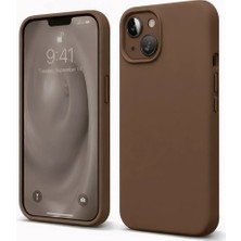Raftan Topla Iphone 14 Kılıf First Silikon - Kahverengi