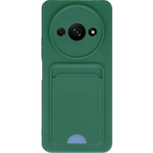 Newface Xiaomi Redmi A3 4g Kılıf Kelvin Kartvizitli Silikon - Koyu Yeşil