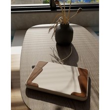 Cantaş Premium Laptop Kılıfı, 13-14 Inç, Kahverengi ve Bej Renk, Darbe Korumalı, Su Dayanıklı, 35 x 25 cm