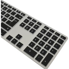 Magic Keyboard A1243 Uyumlu Klavye Koruyucu Türkçe Q Baskılı Us Uk Ingilizce Enter Tipi Uyumlu Ince Mat Tpu Silikon Kaplama Kolay Tak Çıkar Yıkanabilir Siyah