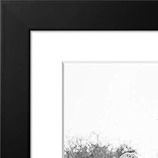 11X11 cm Siyah Resim Çerçevesi, Kırılmaya Dayanıklı Cam, 8x8 cm Mat ile Veya 11X11 cm Matsız Kullanım