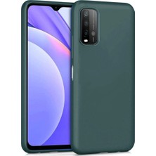 Renas Store Mey Ithalat®   Redmi 9t Kılıf Nano Içi Kadife Silikon - Koyu Yeşil