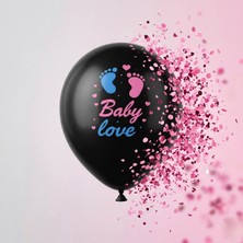 Lizbon Center Pembe Konfetili Cinsiyet Balonu