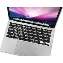 Arapça Baskılı Klavye Koruyucu MacBook Air A1932 A2179 A2337 M1 Uyumlu | Us Amerikan Düz Enter | Ince Silikon Keyboard Cover Siyah Siyah