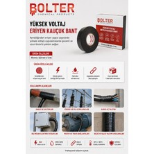 BOLTER CHEMİCAL PRODUCTS Yüksek Voltaj Eriyen Kauçuk Bant 19MM x 5 mt Eriyen Bant