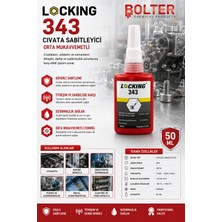 BOLTER CHEMİCAL PRODUCTS Locking Civata Sabitleyici 343 Cıvata 50 ml