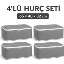 4'lü Yastık Saklama Hurcu Seti 65 × 40 × 32 cm