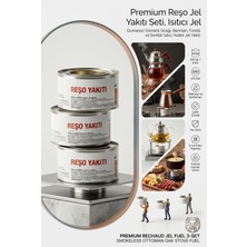 Transformacion Reşo Jel Yakıtı 3'lü Set - 600 gr Dumansız Osmanlı Ocağı, Benmari, Fondü ve Demlik Isıtıcı Yedek Jel Yakıtı, Yüksek Kalorili Profesyonel Isıtıcı Jel 723351