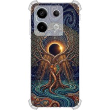 Printify Xiaomi Redmi NOTE13PRO5G ile Uyumlu Simya Serisi Kozmik Denge Tasarımlı Uv Baskılı Köşe Korumalı Antişok Kılıf