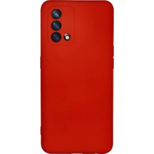 Esplendor Newface Oppo A74 4g Kılıf Nano Içi Kadife Silikon - Kırmızı