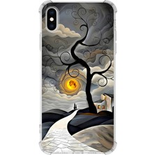 Printify Apple iPhone Xsmax ile Uyumlu Simya Serisi Sarmal Yolculuk Tasarımlı Uv Baskılı Köşe Korumalı Antişok Kılıf
