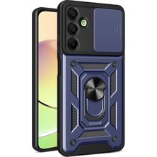 Esplendor Newface Samsung Galaxy A56 Kılıf Pars Lens Yüzüklü Silikon - Lacivert