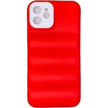 Sloth Puffer Kılıf iPhone 12 (Kırmızı)