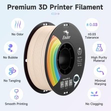 Creality Resmi 3D Yazıcı Filament Ender Pla Pro Filament, Pla+ 3D Baskı Filamenti, Dayanıklı ve Dayanıklı, Boyutsal Doğruluk +/-0,02 Mm, 1,04 Kg/makara (Ep+-Bej, Ender Pla Pro-1kg)
