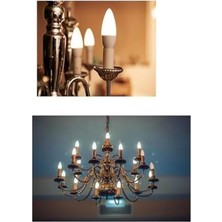 6W LED Mum Ampul Sarı Işık 3000K 3 Adet - E14