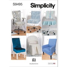 Simplicity SS9495OS Sandalye Kılıfı Dikiş Kalıbı, Tek Beden