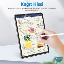 Apple iPad Air 11 2024 (A2902-A2903) Paper Feel Kağıt Dokulu Mat Ekran Koruyucu [ipad Air 11 2024 ile Uyumlu Ekran Koruyucu - Şeffaf]