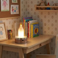 Hareket Sensörlü, Dim Edilebilir, Mum Efektli Günışığı Rengi Şarjlı Masa Lambası Cata, CT-8432