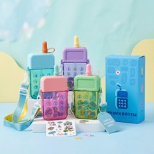 Lizbon Center Telefon Tasarımlı Renkli Çocuk Suluk Matara