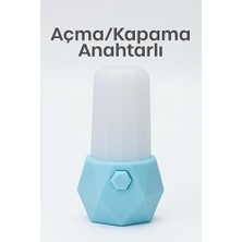 2li Gece Lambası Prizma Tip 2 Mod Sarı-Beyaz Işık Koridor Hol Işığı Uyuma Işığı Pembe + Turkuaz GC07