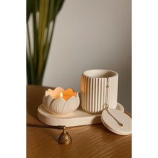 Lotus Form Dekoratif Set – Minimalist & Şık Tasarım (4 Parça)
