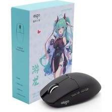Aıgo GM80 Siyah Kablosuz Gaming Mouse – 12000 Dpı, PAW3311 Sensör, Ultra Hafif 48G, 3 Modlu Bağlantı (Kablolu, 2.4g, Bluetooth)