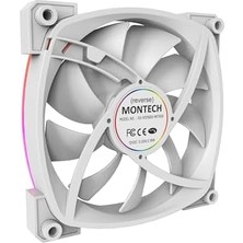 Rx 120 Argb Ters Fan 1600PWM, Üst Düzey Dayanıklılık, Sessiz Performans ve Çarpıcı Argb Tasarımı (120 Mm, Beyaz)