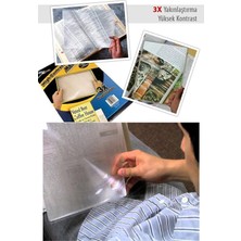 Kuhi Kuhı® 3 Kat Optik Yakınlaştıran Yüksek Kontrastlı Kitap Okuma Büyüteci