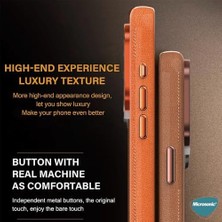 Apple iPhone 15 Plus Için Kılıf Metalist Leather Mavi [iphone 15 Plus ile Uyumlu Kılıf - Mavi]