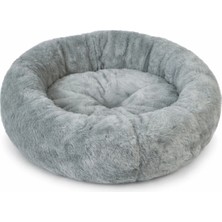 Renas Store Trompet's Pufy Gri Simit Kedi ve Köpek Yatağı 60X60 cm