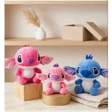 Stitch Tarzı Peluş Anahtarlık Oyuncak – Sevimli Pembe Stitch Karakteri Yumuşak Peluş Çanta Süsü