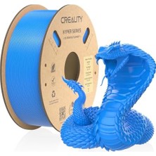 Creality Resmi 3D Yazıcı Filamenti, Hyper Pla Yüksek Hızlı Filament, 1,75 mm 3D Baskı Filamenti, Yüksek Hızlı Baskı Için, Ölçü Hassasiyeti +/-0,02 Mm, 1 Kg/makara - Mavi