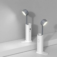 Şarjlı Dokunmatik 20 LED Çalışma Okuma Işığı Masa Lambası Ayarlanabilir Parlaklık Powerbank 1200MAH