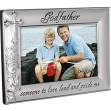 Malden International Designs Haçlı Resim Çerçevesi, 10 x 15 Cm, Gümüş Renkli