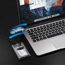 Netac 2.5" Taşınabilir Sabit Disk Kutusu USB 3.0 Hızlı Veri Aktarımı, 5gbps Sata I/ıı/ııı Uyumluluğu, Şeffaf Kasa, WH11 Model, Yüksek Performanslı Hdd/ssd Kutu | WH11