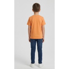 Erkek Çocuk Mavi T-Shirt | Yüksek Kalite %100 Pamuklu Dokuma