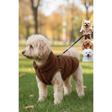 Empressco Kahverengi Teddy Peluş Köpek Ceketi, Şık ve Rahat Tasarım