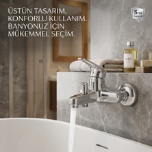 Armatürsan Krom Banyo Bataryas - Mix Aç Kapa - Paslanmaz Yüksek Kaliteli Banyo Bataryası